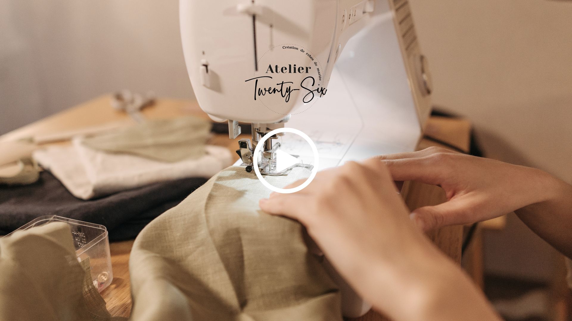 video creatrice robe de mariée vidéo artisan Montpellier