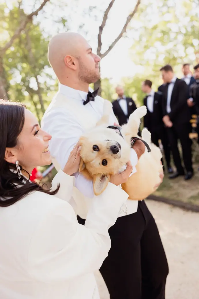 Film de mariage captant une émotion naturelle