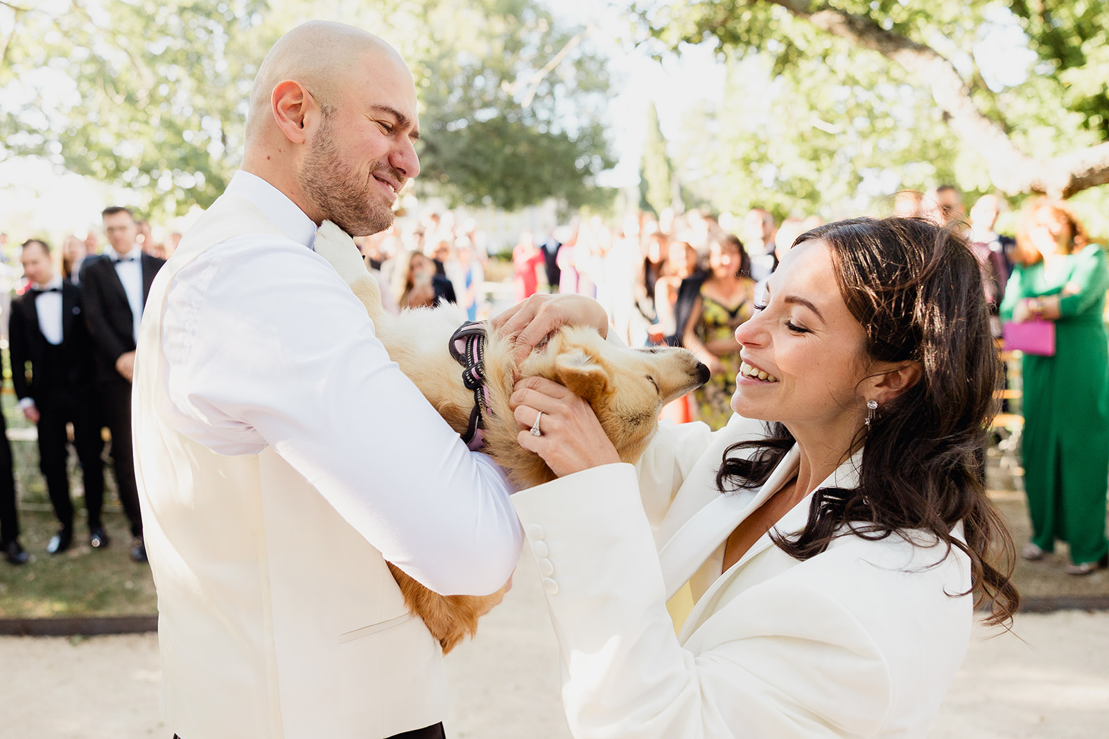 cérémonie du mariage d'Élisa et Andrian à la Grange de Javon