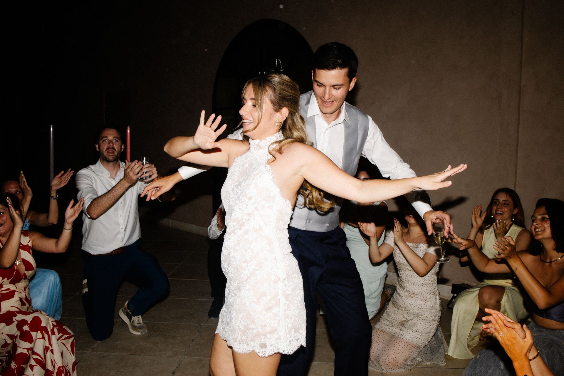 moment de fête du mariage
