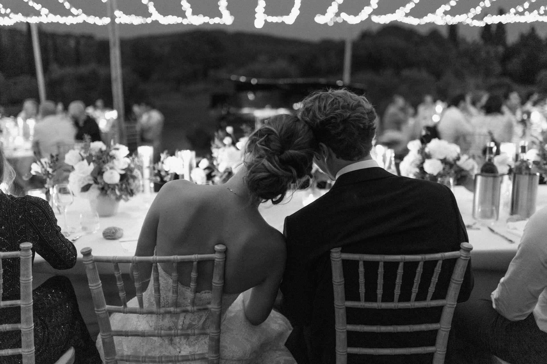 diner de mariage au mas des costes